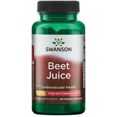 Буряковий сік, Beet Juice, Swanson, 60 капсул
