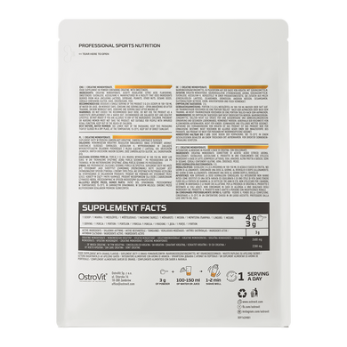 OstroVit-Креатин OstroVit (Creatine Monohydrate) 300 г Апельсин купить в Киеве и Украине