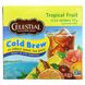 Холодный травяной чай Iced Herbal Tea, без кофеина, тропический фрукт, Celestial Seasonings, 40 пакетиков, 91 г фото