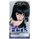 Краска Feria для многогранного мерцающего цвета волос, оттенок 21 ярко-черный, L'Oreal, на 1 применение фото