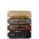 Спиральные резинки для волос, для брюнеток, Kitsch, 4 шт. фото
