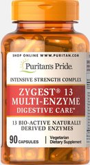 Мультіензим Zygest® 13, Zygest® 13 Multi-Enzyme, Puritan's Pride, 90 капсул