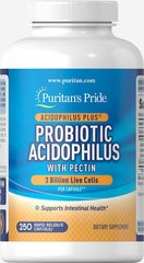 Пробіотик ацидофільний з пектином, Probiotic Acidophilus with Pectin, Puritan's Pride, 250 капсул