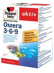 Омега 3-6-9 Doppel Herz 60 капсул купить в Киеве и Украине
