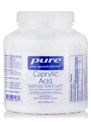 Каприловая кислота Pure Encapsulations (Caprylic Acid) 240 капсул купить в Киеве и Украине