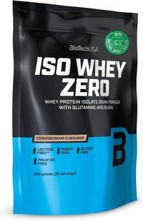 Biotech, IsoWhey Zero Lactose Free, Печиво та вершки, 500 г купить в Киеве и Украине
