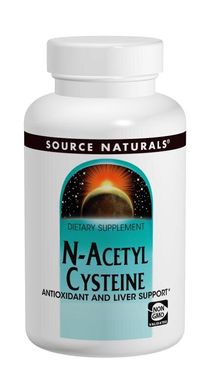 NAC (N-ацетил-L-цистеїн), N-Acetyl-Cysteine, Source Naturals, 600 мг, 60 таблеток