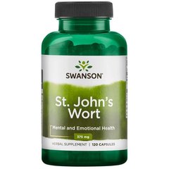 Звіробій, St John's Wort, Swanson, 375 мг, 120 капсул