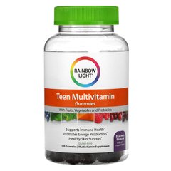 Мультивітаміни для підлітків Rainbow Light (Teen Multivitamin) 120 жувальних таблеток