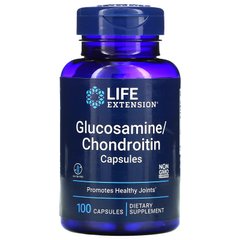 Глюкозамин и хондроитин, Glucosamine Chondroitin, Life Extension, 100 капсул купить в Киеве и Украине