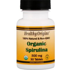 Спирулина органическая Healthy Origins (Organic Spirulina) 500 мг 30 таблеток купить в Киеве и Украине