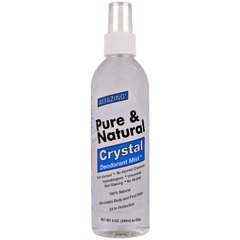 Pure & Natural, распыляющийся дезодорант Crystal, неароматизированный, Thai Deodorant Stone, 240 мл купить в Киеве и Украине