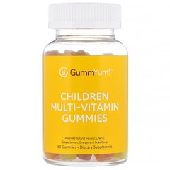 Жувальні мультивітаміни для дітей, з різними натуральними ароматизаторами, GummYum !, 60 жувальних таблеток