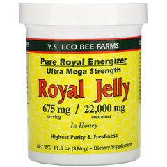 Маточное молочко в меде Y.S. Eco Bee Farms (Royal jelly in Honey) 675 мг 326 г купить в Киеве и Украине