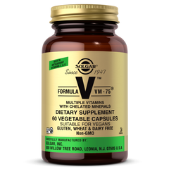 Мультивітаміни формула VM-75 Solgar (Formula VM-75) 60 вегетаріанських капсул