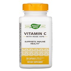 Вітамін С аскорбінова кислота з шипшиною Nature's Way (Vitamin C) 1000 мг 250 капсул