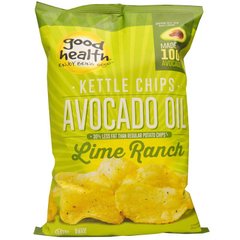 Чіпси Kettle, олія авокадо, заправка з лайма, Good Health Natural Foods, 5 унцій (141,7 г)