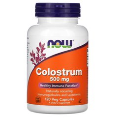 Колострум молозиво Now Foods (Colostrum) 500 мг 120 капсул купить в Киеве и Украине