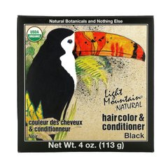 Краска для волос органическая черный Light Mountain (Hair Color & Conditioner) 113 г купить в Киеве и Украине