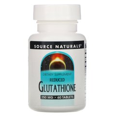 Глутатион Source Naturals (Reduced Glutathione) 250 мг 60 таблеток купить в Киеве и Украине