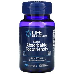 Витамин Е токоферолы Life Extension (Vitamin E Super-Absorbable Tocotrienols) 60 капсул купить в Киеве и Украине