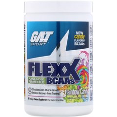 Амінокислоти з розгалуженим ланцюгом Flexx, райдужна цукерка, GAT, 13,7 унц (390 г)