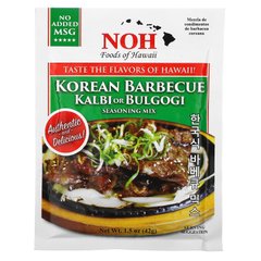 Корейське барбекю або суміш приправ, Korean Barbecue Kalbi or Bulgogi Seasoning Mix, NOH Foods of Hawaii, 42 г