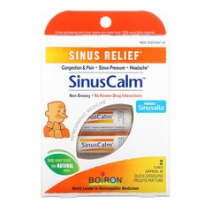 Добавка для носа, SinusCalm Sinus Relief, 2 Tubes, Approx. Boiron, 80 швидко розчиняються гранул