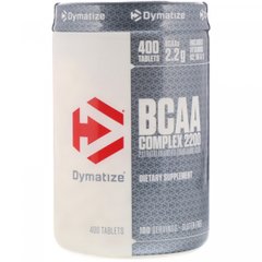 Амінокислоти з розгалуженим ланцюгом Dymatize Nutrition (BCAA Complex 2200) 400 капсул