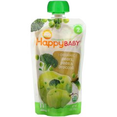 Детское питание из брокколи горошка груши Happy Family Organics (Inc. Happy Baby Stage 2 6+ Months) 99 г купить в Киеве и Украине