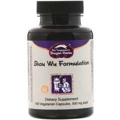 Горець багатоквітковий Dragon Herbs (Shou Wu Formulation) 500 мг 100 капсул