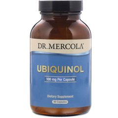 Убіхінол, Покращена біоактивность CoQ10, Dr Mercola, 100 мг, 90 Licaps капсул