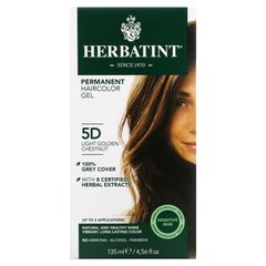 Фарба для волосся світло-золотисто-каштановий Herbatint (Haircolor Gel) 5D 135 мл