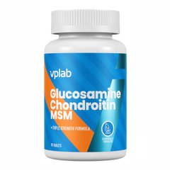 Глюкозамин Хондроитин МСМ VPLab (Glucosamine Chondroitin MSM) 90 таблеток купить в Киеве и Украине