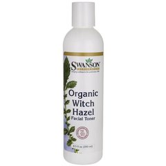 Натуральний органічний тонік для обличчя з гамамелісу, Natural Organic Witch Hazel Facial Toner, Swanson, 237 мл
