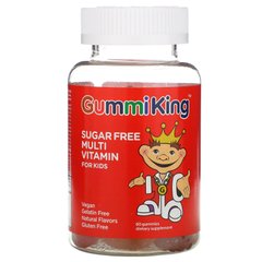 Мультивітаміни для дітей без цукру, GummiKing, 60 жувальних таблеток