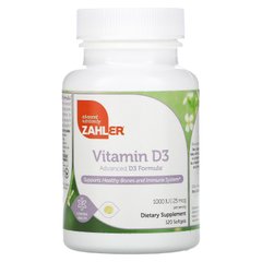 Витамин D-3 Zahler (Vitamin D-3) 1 МЕ 120 гелевых капсул купить в Киеве и Украине