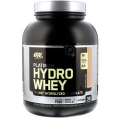 Platinum Hydrowhey, сироватковий протеїн, "Червоний оксамитовий пиріг";, Optimum Nutrition, 1,6 кг