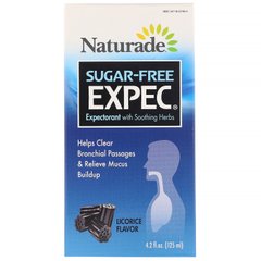 Naturade, EXPEC без сахара, отхаркивающее средство на травах, со вкусом солодки, 125 мл купить в Киеве и Украине