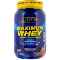 Сироваткова білкова суміш Maximum Whey, молочний шоколад, Maximum Human Performance, LLC, 918 г