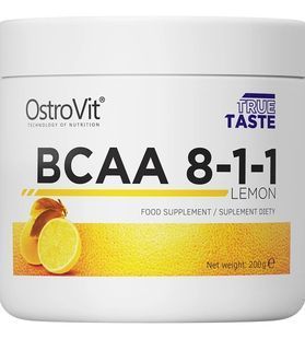 Аминокислоты BCAA 8-1-1 OstroVit (BCAA 8-1-1) 200 г лимон купить в Киеве и Украине