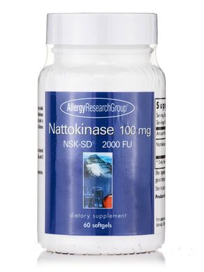 Наттокиназа НСК-СД, Nattokinase NSK-SD, Allergy Research Group, 100 мг, 60 капсул купить в Киеве и Украине