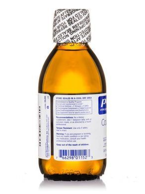 Олія печінки тріски аромат лимона Pure Encapsulations (Cod Liver Oil Lemon Flavor) 200 мл