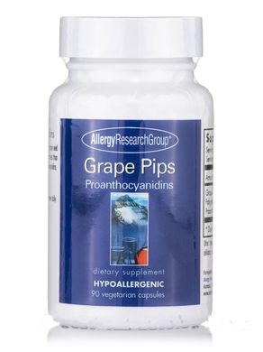 Проантоціанідини з виноградних кісточок, Grape Pips Proanthocyanidins, Allergy Research Group, 90 вегетаріанських капсул