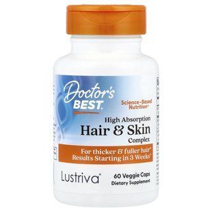 Doctor's Best, комплекс для волос и кожи, 60 растительных капсул купить в Киеве и Украине