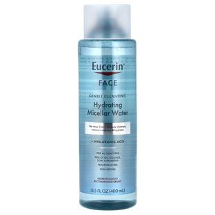 Eucerin, Face, Hydrating Micellar Water, Fragrance Free, 13.5 fl oz (400 ml)