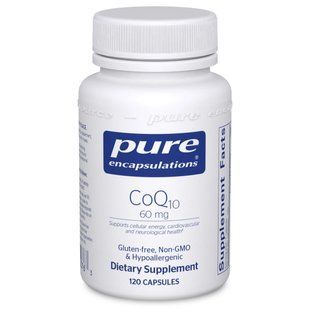 Коэнзим Q10 Pure Encapsulations (CoQ10) 60 мг 120 капсул купить в Киеве и Украине