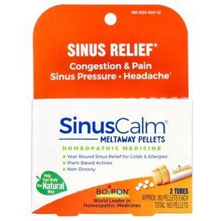 SinusCalm Sinus Relief, 2 Tubes, Approx. Boiron, 80 quickly dissolving granules.
