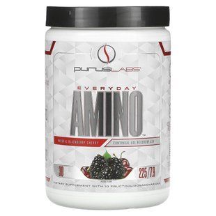 Purus Labs, Everyday Amino, Natural Blackberry Cherry, 7.9 oz (225 g) купить в Киеве и Украине
