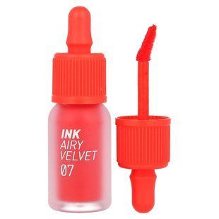 Peripera, Ink Airy Velvet Lip Tint, 07 Heart Grapefruit, 0.14 oz (4 g) купить в Киеве и Украине